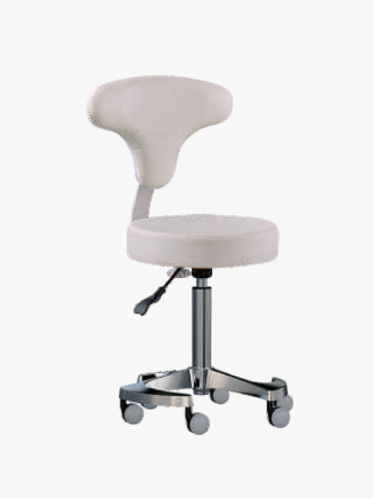 Beauty stool with backresty flat seat,cosmoporto