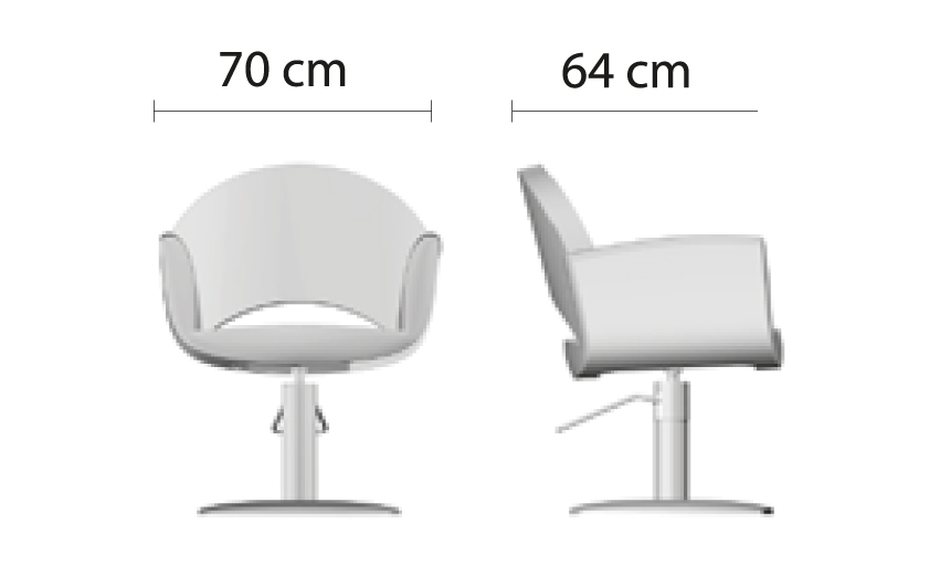 ceriotti ladies salon chair sizses
