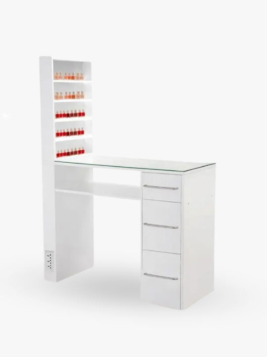 Professional manicure table - white, cosmoporto