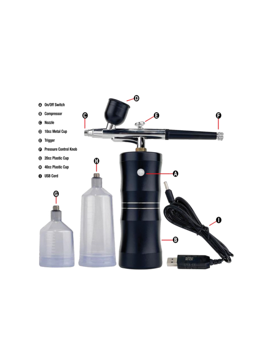 Air nail brush system,cosmoporto