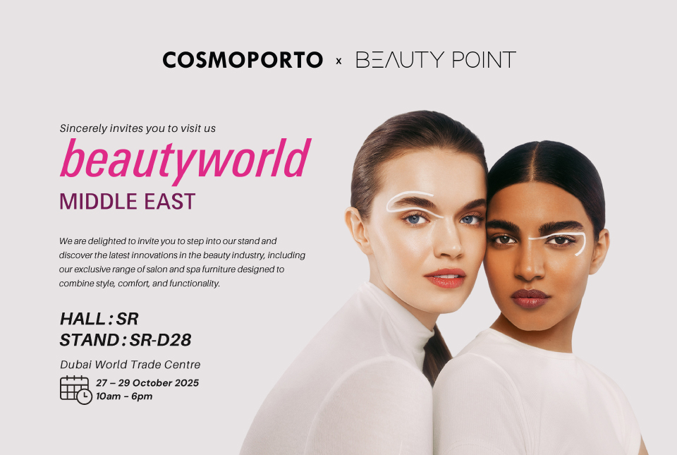 Beautyworld middle east 2025 Invitation,cosmoporto, beauty salon and spa supplier 